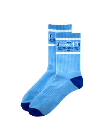 RAW40 Socks - Sky Blue